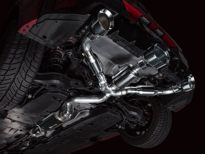 AWE Touring Edition Exhaust for GR Corolla - Chrome Silver Tips image 6