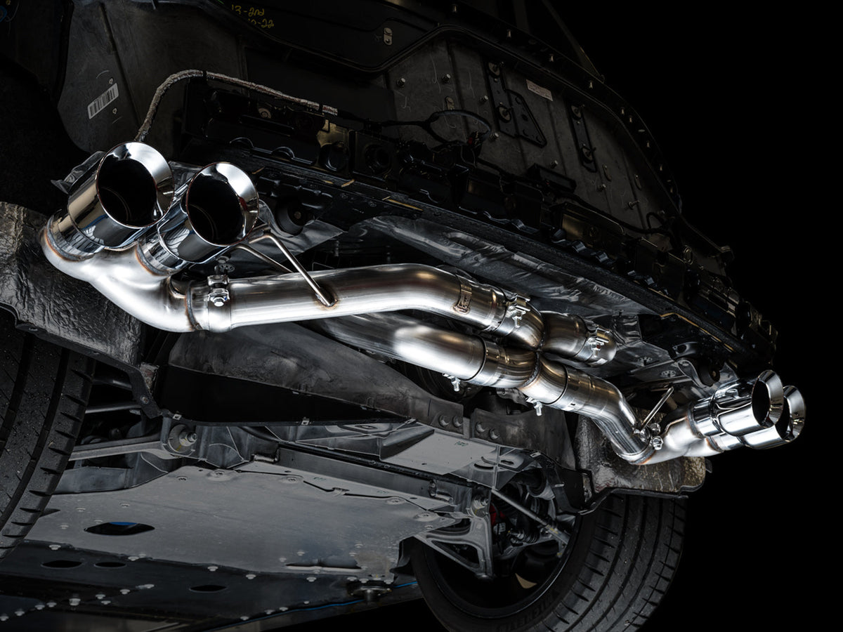AWE Track Edition Exhaust for C8 Corvette -- Chrome Silver Tips image 9