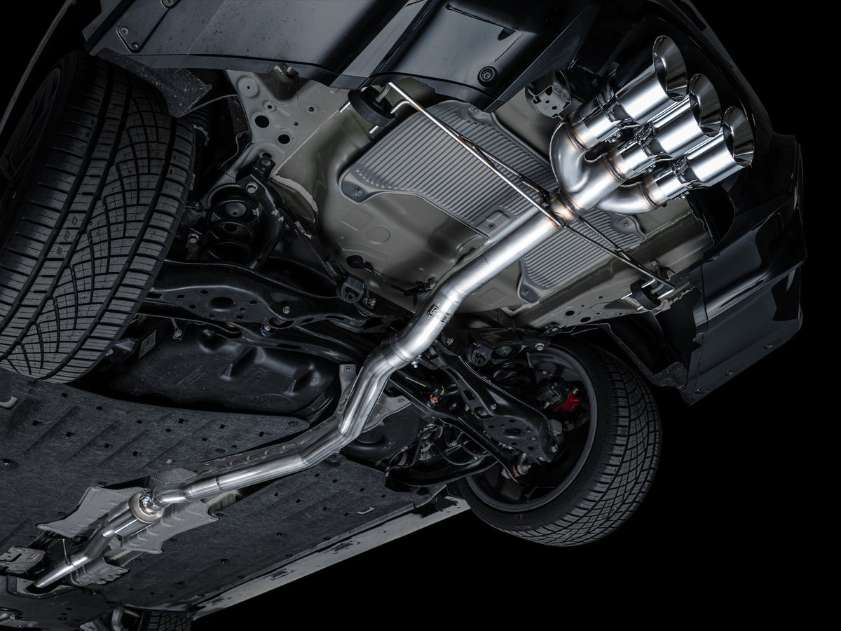 AWE Track Edition Exhaust for DE5 Integra Type-S - Triple Chrome Silver Tips image 11