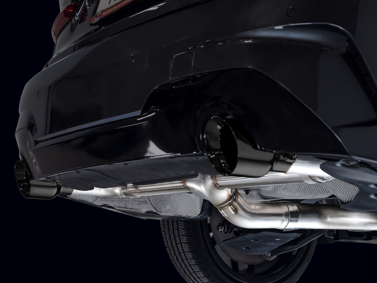 AWE Track Edition Axleback Exhaust for BMW G2X 330i/430i - Diamond Black image 2