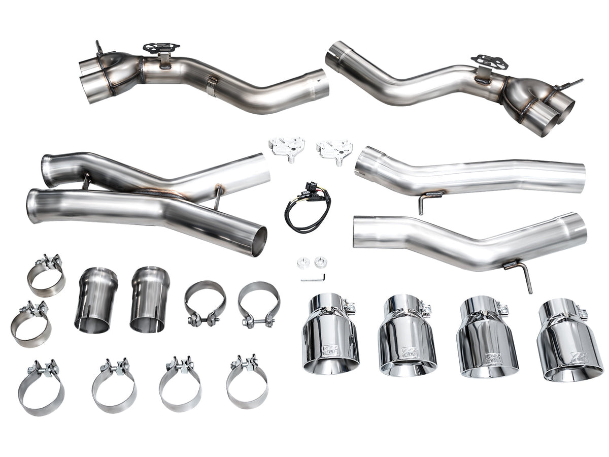 AWE Track Edition Exhaust for BMW G87 M2 - Chrome Silver Tips image 16