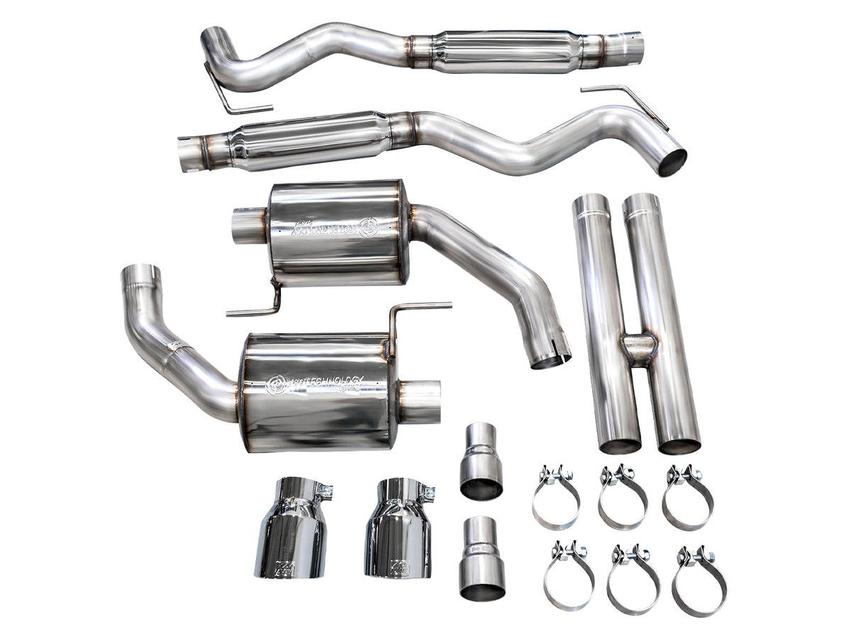 AWE Touring Edition Exhaust for S650 Ford Mustang GT Fastback - Dual Chrome Silver Tips image 11