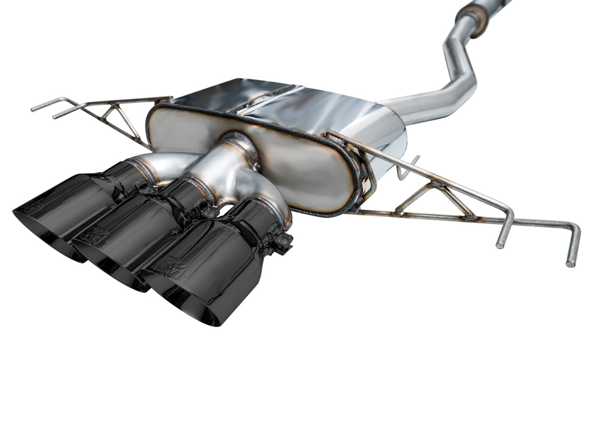 AWE Touring Edition Exhaust for FL5 Civic Type R - Triple Diamond Black Tips image 30