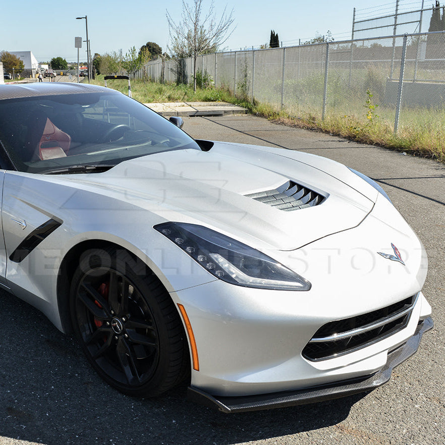 Chevrolet Corvette C7 Stage 2 Front Splitter With Side End Caps image 20