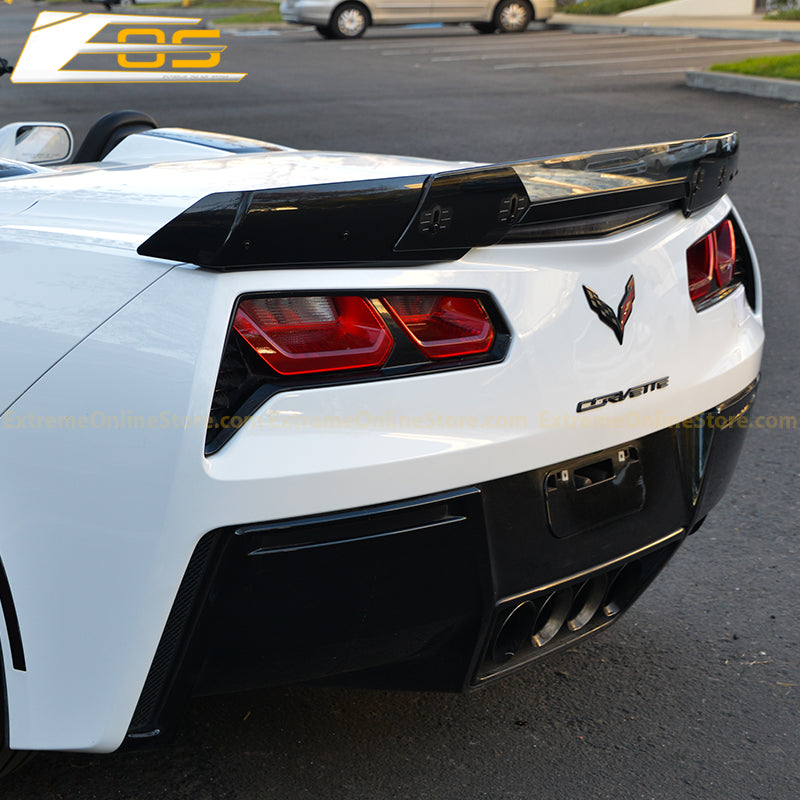 Corvette C7 Wickerbill Rear Spoiler Extension (Light Tinted) image 5