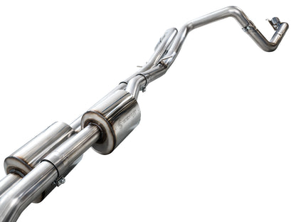 AWE 0FG Catback Split Rear Exit Exhaust for 4th Gen Silverado/Sierra 1500 6.2L (with bumper cutouts) - OE Tips image 9