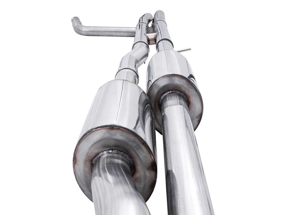 AWE 0FG Catback Exhaust for Silverado ZR2/Sierra AT4X - Quad Diamond Black Tips image 8