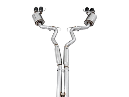 AWE Touring Edition Cat-back Exhaust for the '18-'23 S550 Mustang GT - Quad Diamond Black Tips image 6