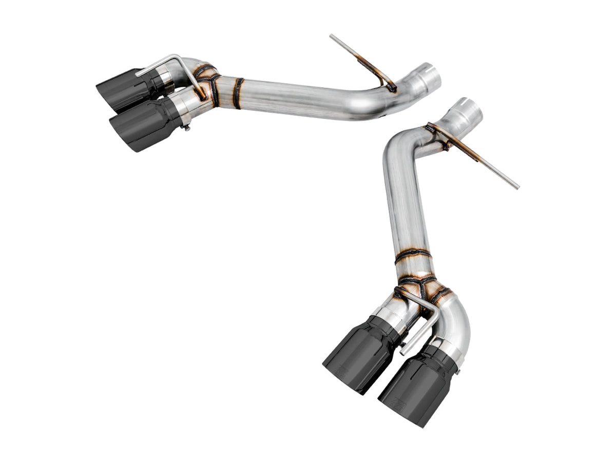 AWE Track Edition Axle-back Exhaust for Gen6 Camaro SS / ZL1 / LT1 - Diamond Black Tips (Quad Outlet) image 1