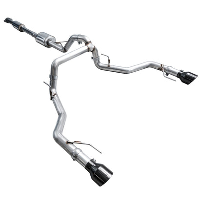 AWE 0FG Resonated Catback for '21+ Ford F-150 Tremor (With Bumper Cutouts) - Diamond Black Tips image 15