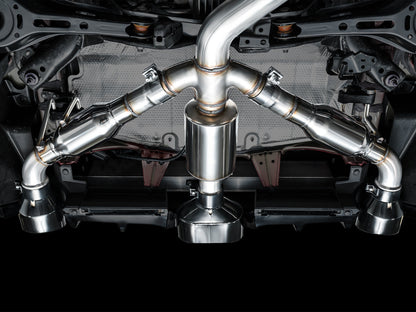 AWE Touring Edition Exhaust for GR Corolla - Diamond Black Tips image 3