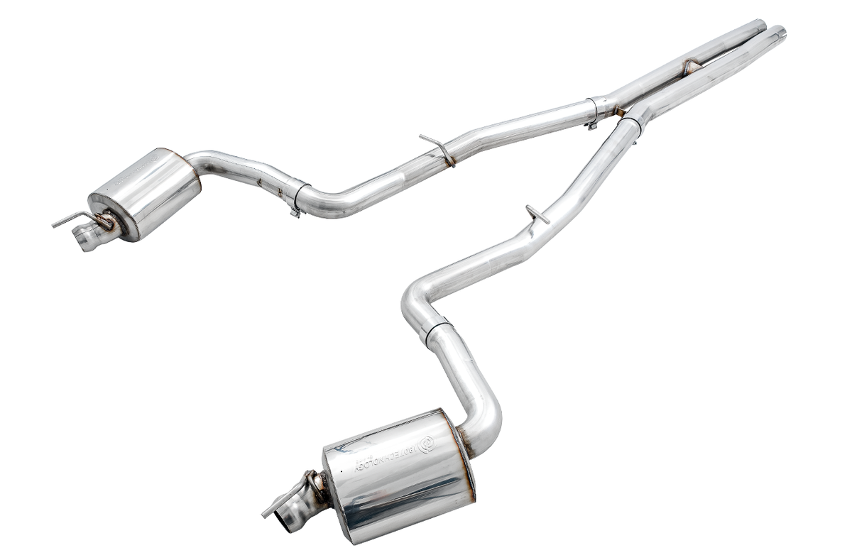 AWE Touring Edition Exhaust for 15+ Challenger 6.4 / 6.2 SC - Stock Tips image 1