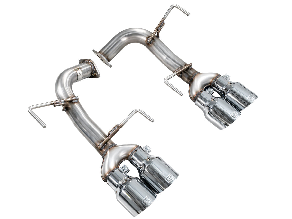 AWE Track Edition Axleback Exhaust for VB Subaru WRX - Chrome Silver Tips image 9