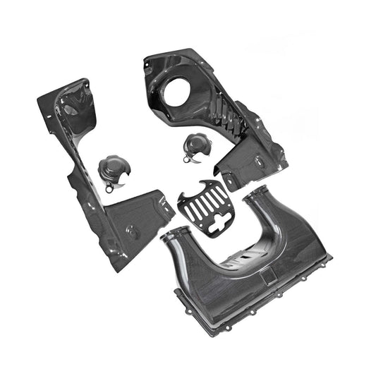 Carbon Fiber 6 Piece Engine Bay Set - Ferrari 458 Spider