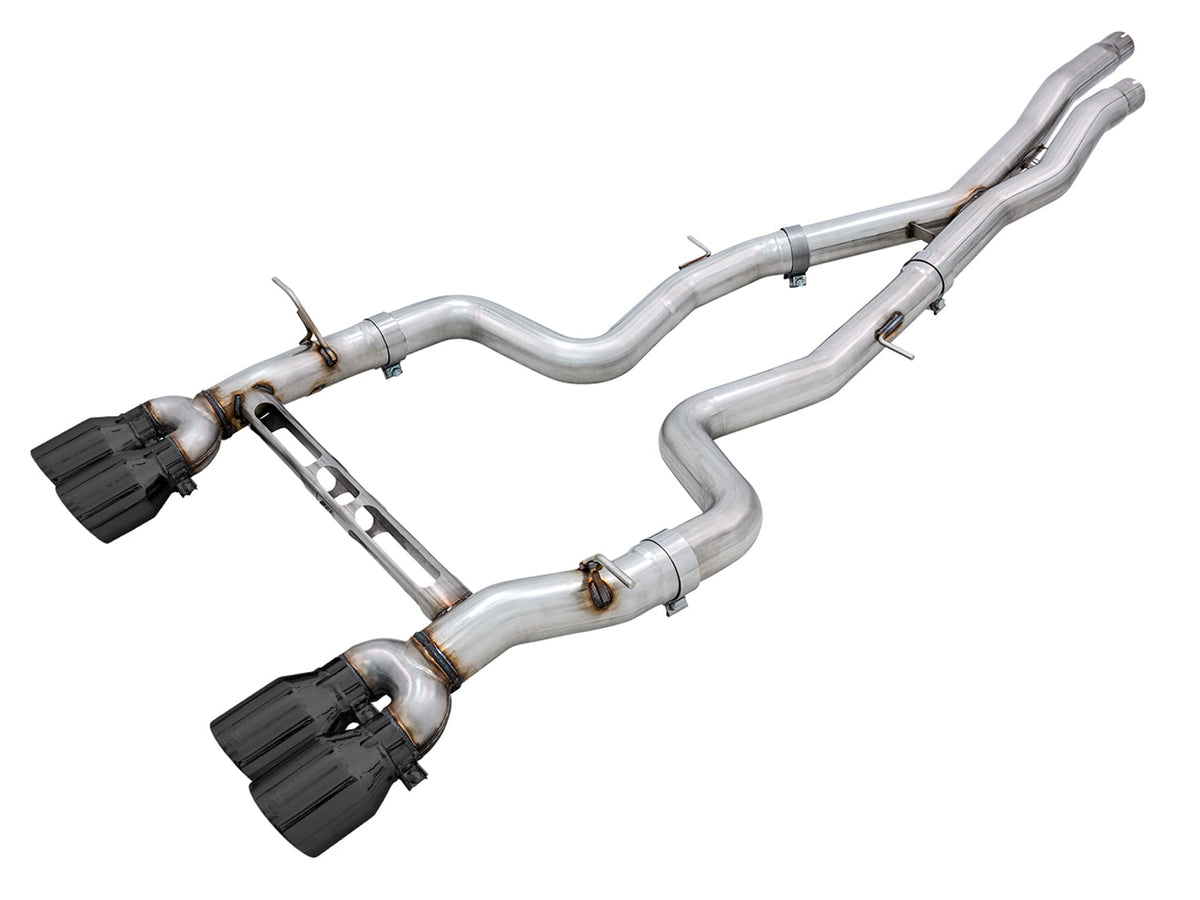 AWE Track Edition Catback Exhaust for BMW F8X M3/M4 - Diamond Black image 1