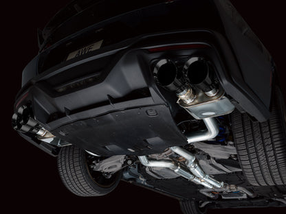 AWE SwitchPath™ Exhaust for S650 Ford Mustang Dark Horse - Quad Diamond Black Tips image 11