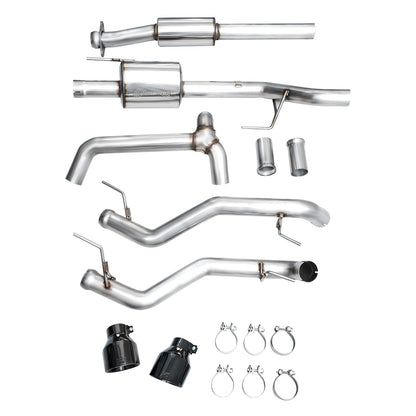 AWE 0FG Resonated Catback for '21+ Ford F-150 Tremor (With Bumper Cutouts) - Diamond Black Tips image 19