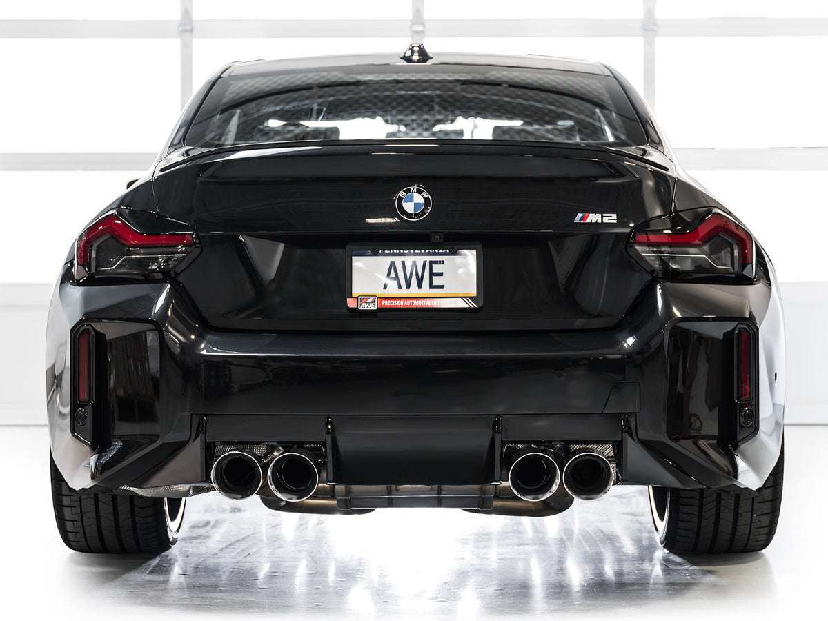 AWE Track Edition Exhaust for BMW G87 M2 - Chrome Silver Tips image 5