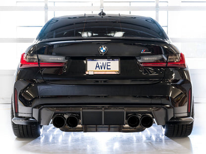 AWE SwitchPath Catback Exhaust for BMW G8X M3/M4 - Diamond Black Tips image 5