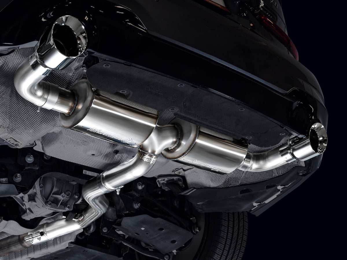AWE Touring Edition Axle Back Exhaust for BMW G2X 330i/430i - Chrome Silver image 8