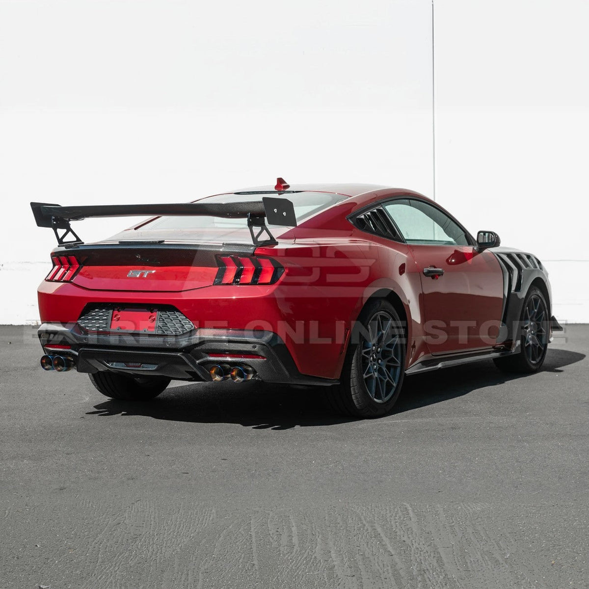 2024+ Ford Mustang V2 Package Carbon Fiber Rear Bumper Diffuser image 51
