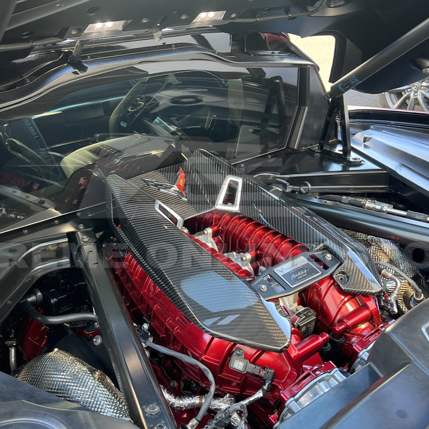 Chevrolet Corvette C8 Z06 DRY CARBON FIBER Engine Cover image 19