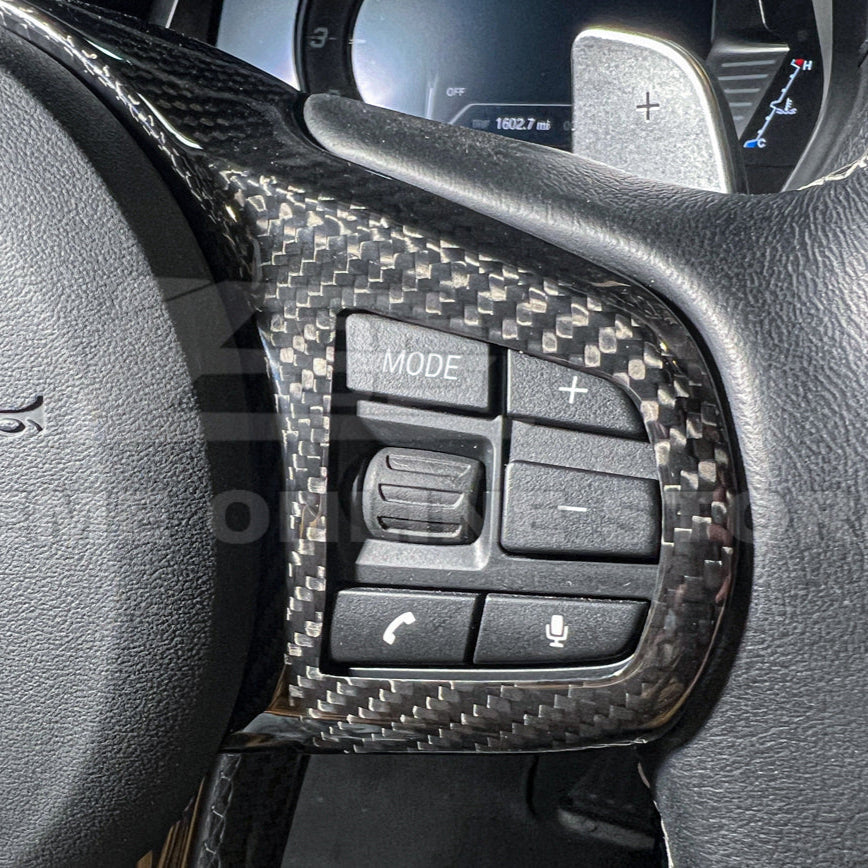 2020-Up Toyota Supra Carbon Fiber Steering Wheel Trim Cover image 8