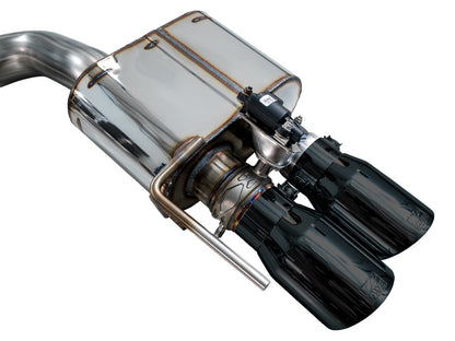 AWE SwitchPath™ Cat-back Exhaust for '18-'23 S550 Mustang GT - Quad Diamond Black Tips image 14