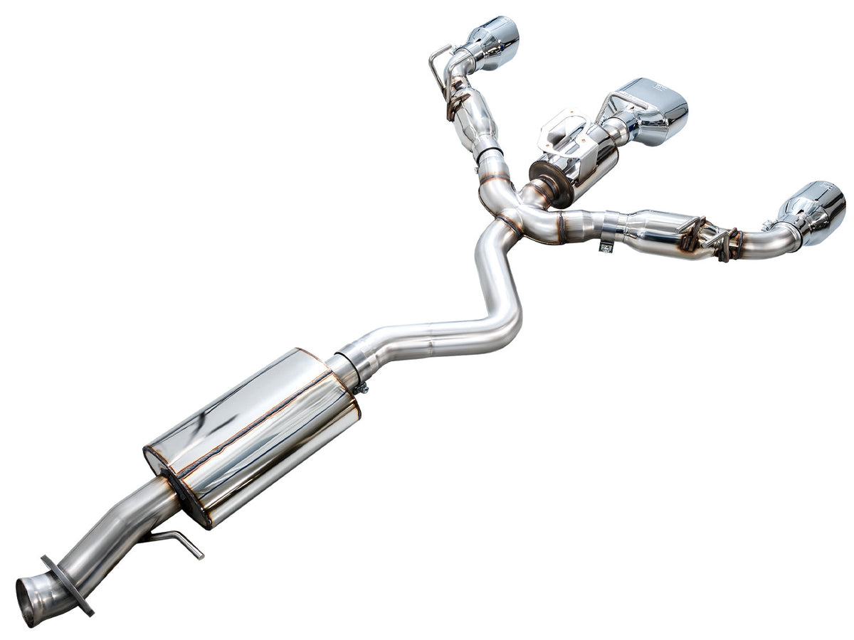 AWE Touring Edition Exhaust for GR Corolla - Chrome Silver Tips image 8