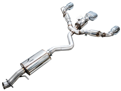 AWE Touring Edition Exhaust for GR Corolla - Chrome Silver Tips image 8