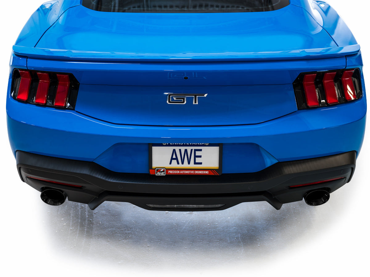 AWE Touring Edition Exhaust for S650 Ford Mustang GT Fastback - Dual Diamond Black Tips image 7
