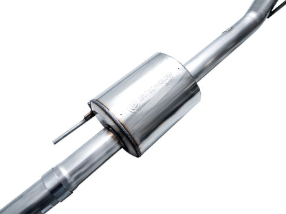 AWE 0FG Resonated Catback for '21+ Ford F-150 Tremor (With Bumper Cutouts) - Chrome Silver Tips image 16