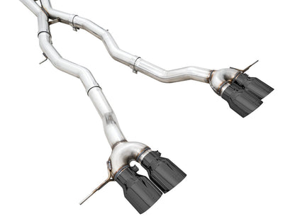 AWE Track Edition Catback Exhaust for BMW G8X M3/M4 - Diamond Black Tips image 10