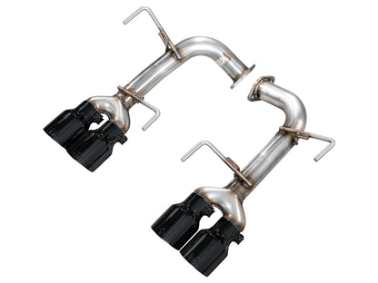 AWE Track Edition Axleback Exhaust for VB Subaru WRX - Diamond Black Tips image 1