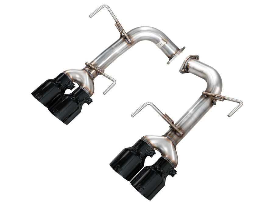 AWE Track Edition Axleback Exhaust for VB Subaru WRX - Diamond Black Tips image 1