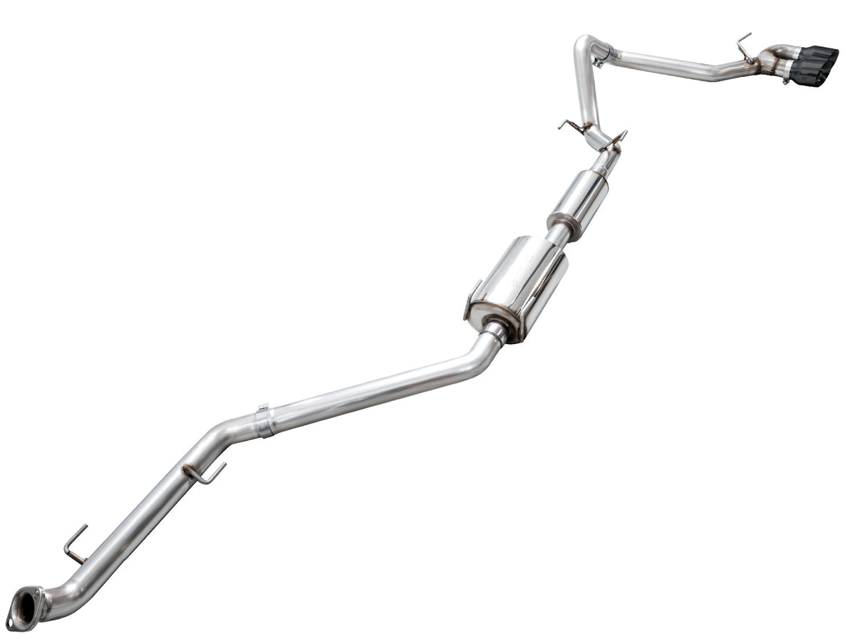 AWE 0FG Exhaust for 4th Gen Toyota Tacoma - Dual Diamond Black Tips image 11