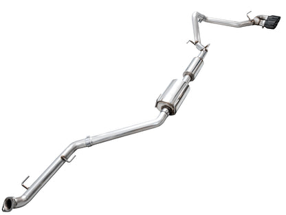 AWE 0FG Exhaust for 4th Gen Toyota Tacoma - Dual Diamond Black Tips image 11
