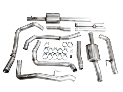 AWE 0FG Catback Split Rear Exit Exhaust for 4th Gen Silverado/Sierra 1500 6.2L (with bumper cutouts) - OE Tips image 10
