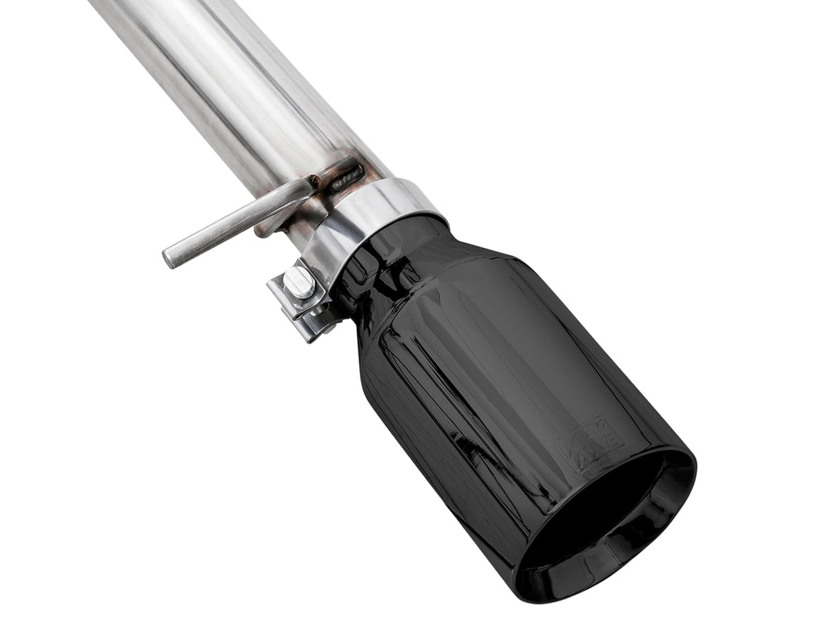 AWE 0FG Catback Split Rear Exit Exhaust for 4th Gen Silverado/Sierra 1500 5.3L (Flat Bumper) - Dual Diamond Black Tips image 6