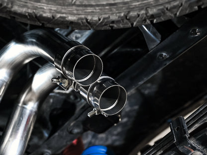 AWE 0FG Exhaust with BashGuard for 3rd Gen Tacoma - Dual Diamond Black Tips image 12