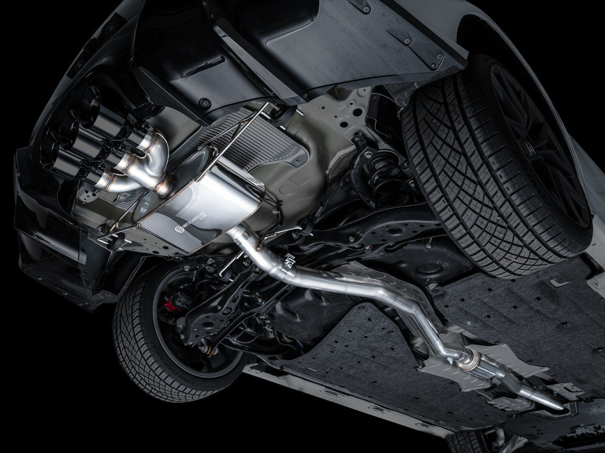 AWE Touring Edition Exhaust for DE5 Integra Type-S - Triple Diamond Black Tips image 2