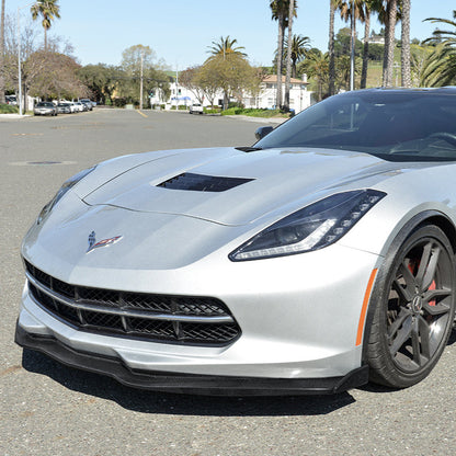 Chevrolet Corvette C7 Stage 2 Front Splitter With Side End Caps image 18