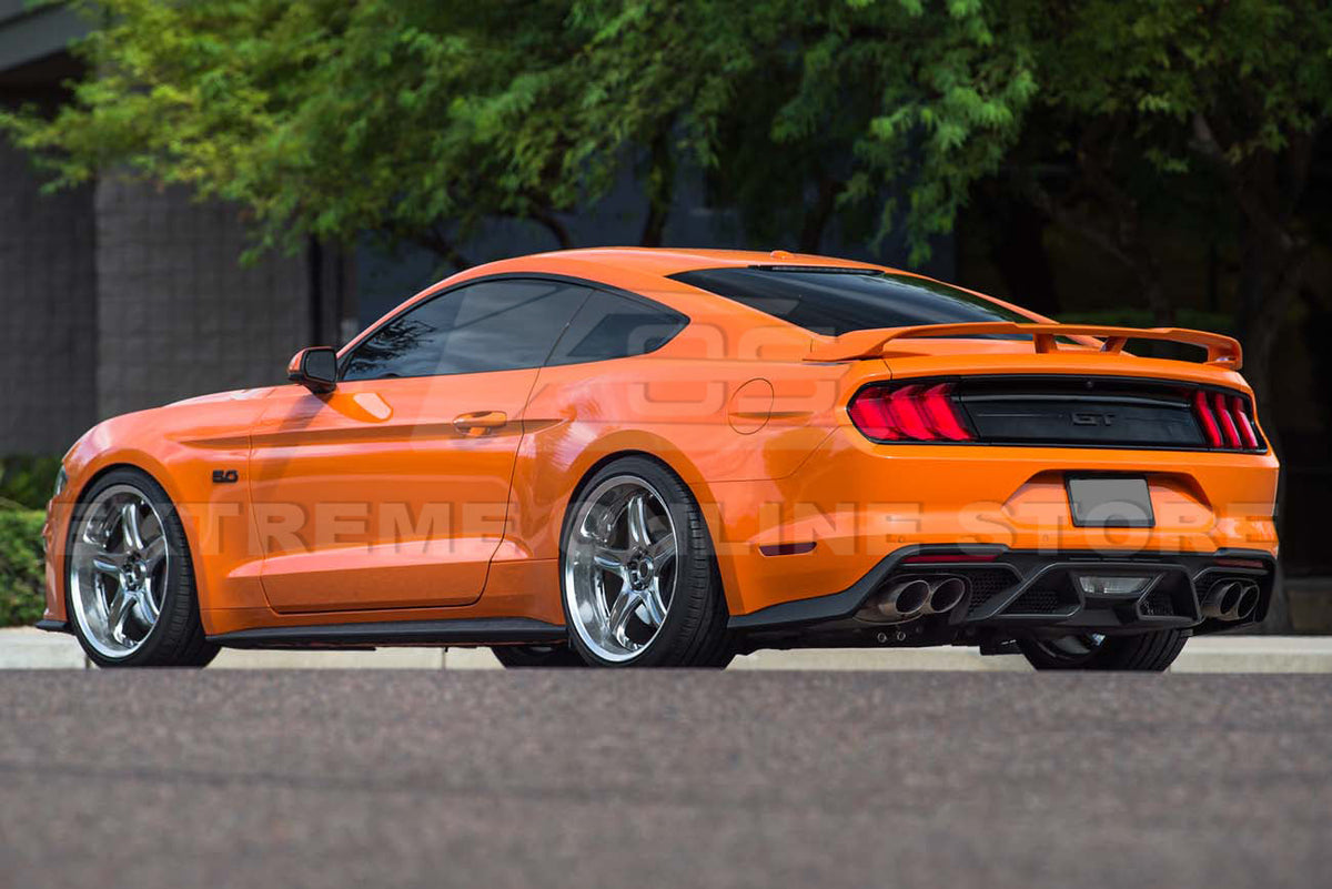2018-22 Ford Mustang GT500 Rear Bumper Quad Tips Diffuser image 8