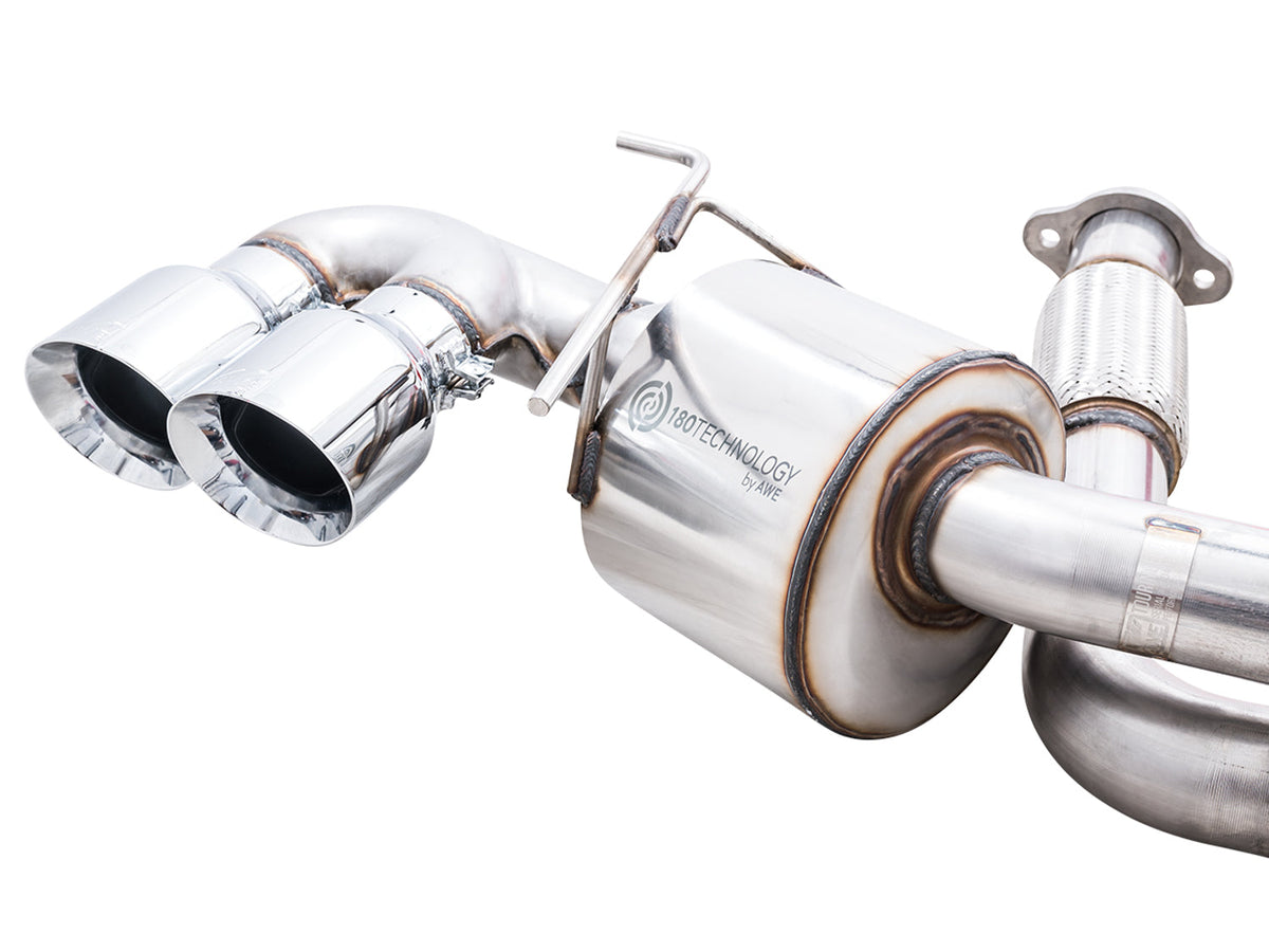 AWE Touring Edition Exhaust for C8 Corvette -- Chrome Silver Tips image 4