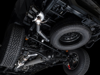 AWE 0FG Exhaust for 4th Gen Toyota Tacoma - Dual Diamond Black Tips image 9