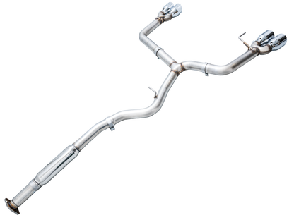 AWE Track Edition Exhaust for VB Subaru WRX - Chrome Silver Tips image 11