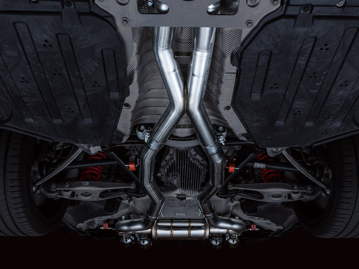 AWE SwitchPath Catback Exhaust for BMW G8X M3/M4 - Chrome Silver Tips image 3
