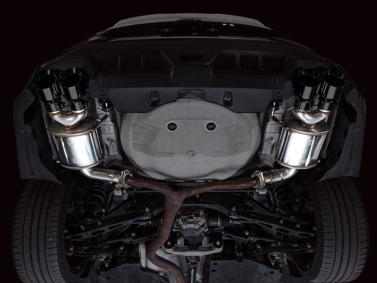 AWE Touring Edition Axleback Exhaust for VB Subaru WRX - Diamond Black Tips image 8