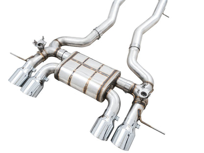 AWE SwitchPath Catback Exhaust for BMW G8X M3/M4 - Chrome Silver Tips image 11