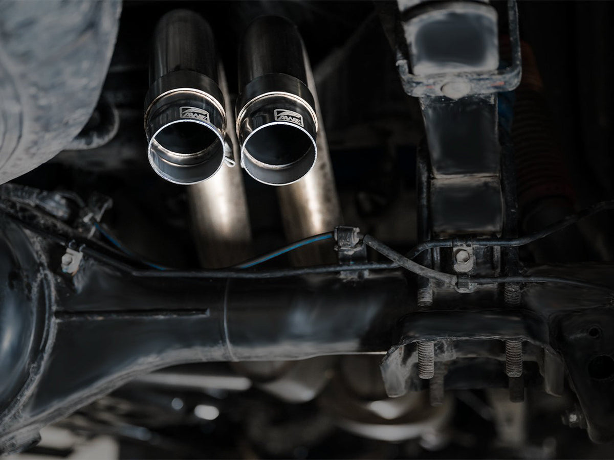 AWE 0FG Exhaust with BashGuard for 3rd Gen Tacoma - No Tips image 2